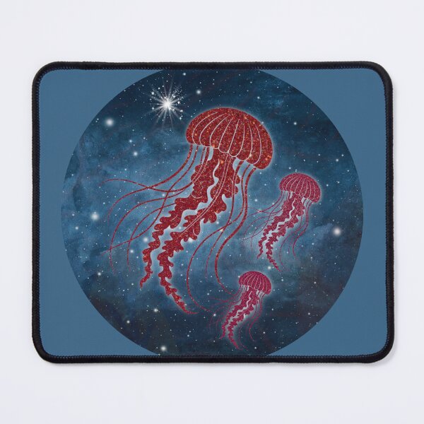 Item preview, Jellyfish Family Cosmic Sea illustration design  designed and sold by 3DDesignSpot.