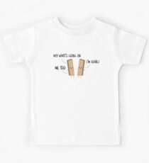 Hey Whats Going On I'm Board Me Too Kids Tee