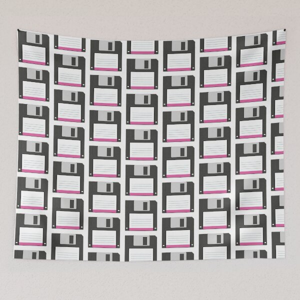 Item preview, Floppy Disk Black/Pink designed and sold by WearWolfStudios.