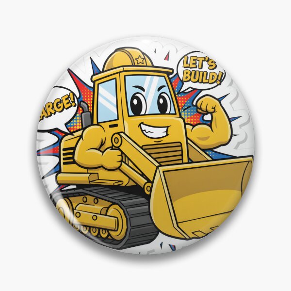 Item preview, Bulldozer Cartoon designed and sold by 4AGift.