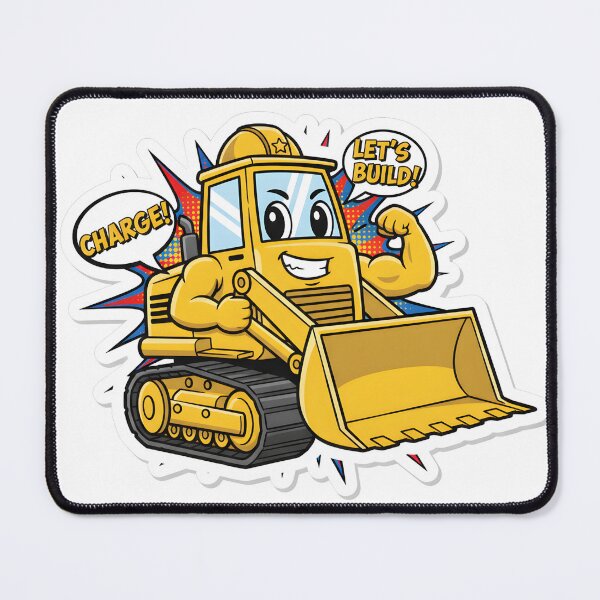 Item preview, Bulldozer Cartoon designed and sold by 4AGift.