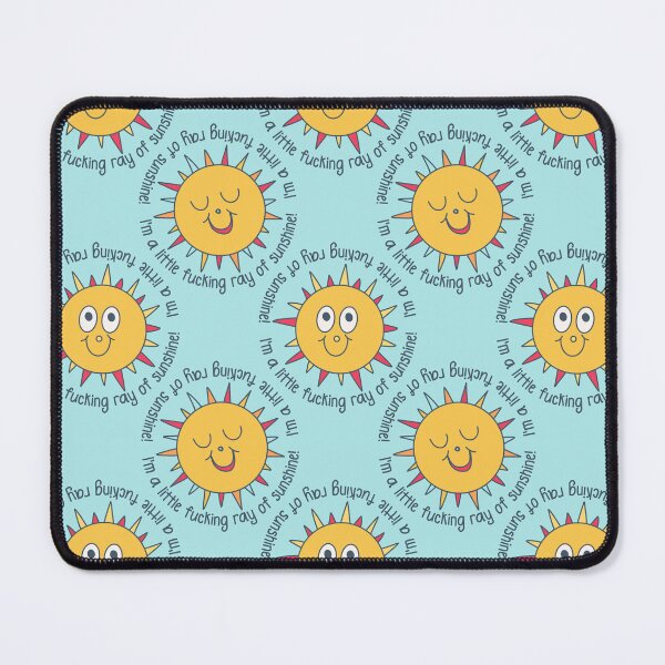 Item preview, Fucking little ray of sunshine - soft aqua blue designed and sold by FrancesPoff.
