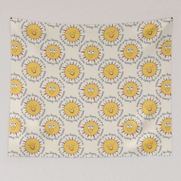 Item preview, Fucking little ray of sunshine - soft warm cream designed and sold by FrancesPoff.