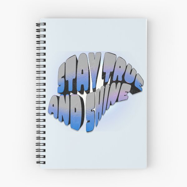 Item preview, Stay True and Shine Retro Blue Neon Glow designed and sold by PriyaMagic.