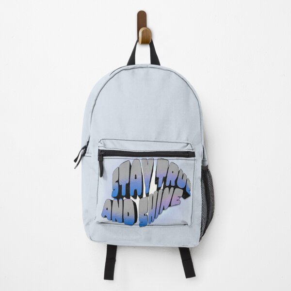 Item preview, Stay True and Shine Retro Blue Neon Glow designed and sold by PriyaMagic.