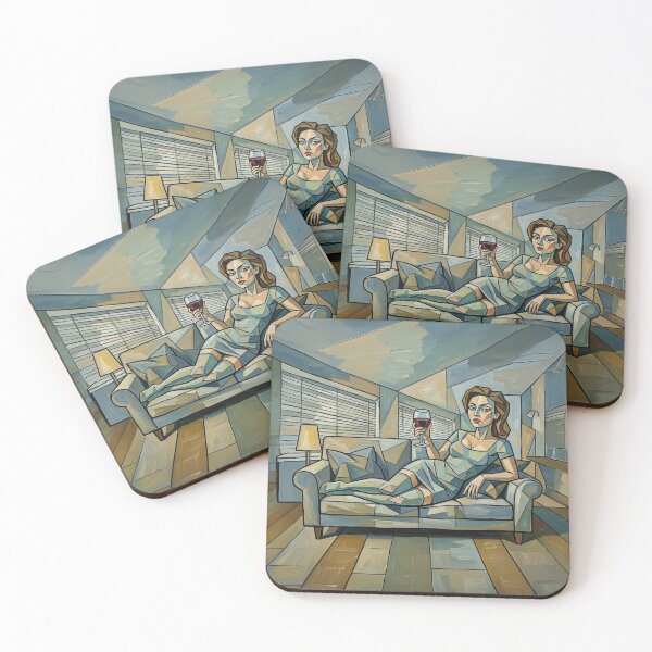 Item preview, Cubist Woman With Wine designed and sold by IanBiAM.