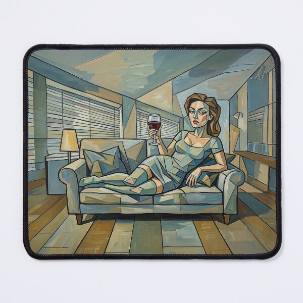 Item preview, Cubist Woman With Wine designed and sold by IanBiAM.
