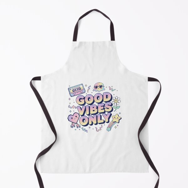 Item preview, Good Vibes Only - Retro 90s Kawaii Pastel Doodle designed and sold by Molcajetee.