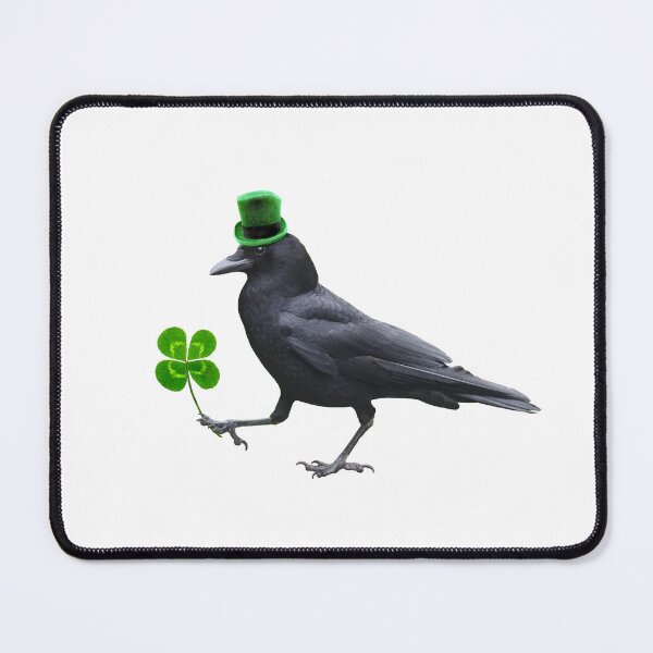Item preview, Crow with 4 Leaf Clower designed and sold by catsclips.