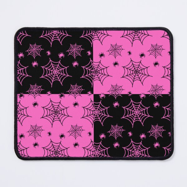 Item preview, Black and pink interchange web pattern designed and sold by serenebookworm.