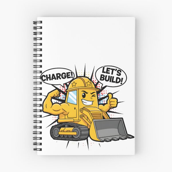 Artikelvorschau, Bulldozer-Cartoon entworfen und verkauft von 4AGift.