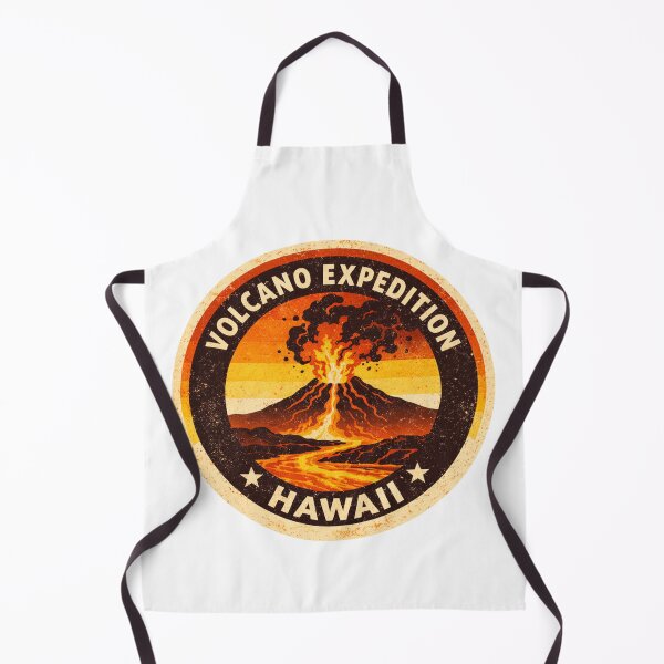 Item preview, Hawaii Volcano Expedition Vintage Sunset Badge Design designed and sold by Globalcitytees.