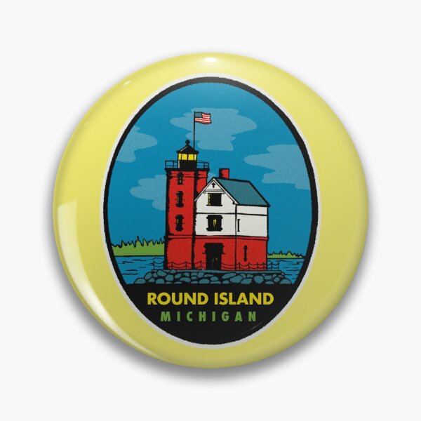 Item preview, Mackinac Round Island Lighthouse designed and sold by emilyd1126.