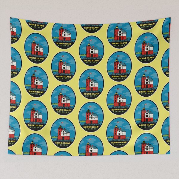 Item preview, Mackinac Round Island Lighthouse designed and sold by emilyd1126.