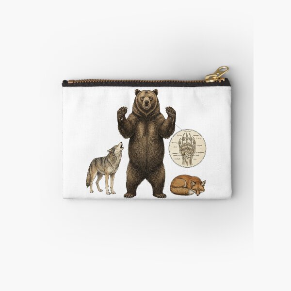 Item preview, North American Mammals Illustration | Timber Wolf, Red Fox, Bear Animal Design designed and sold by PacificNWGearCo.