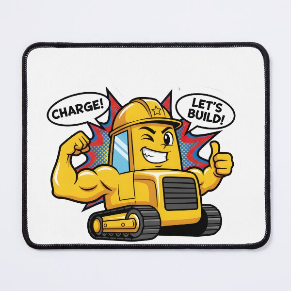 Item preview, Bulldozer Cartoon designed and sold by 4AGift.