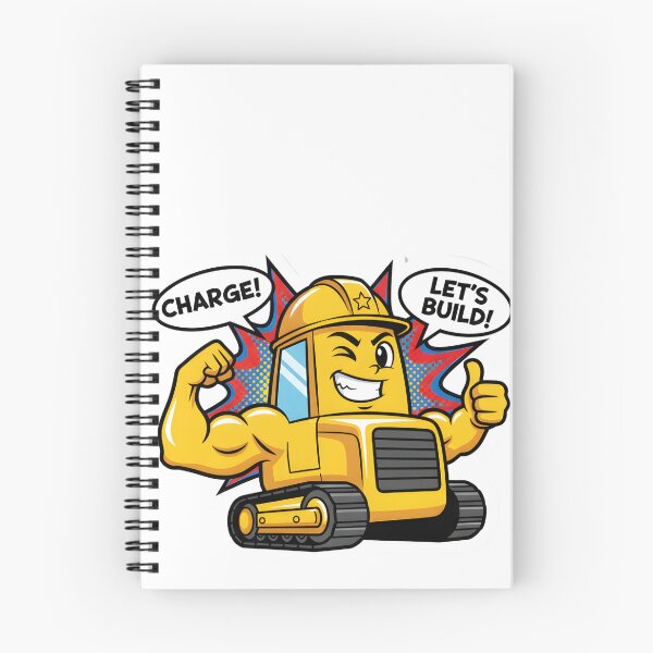 Artikelvorschau, Bulldozer-Cartoon entworfen und verkauft von 4AGift.