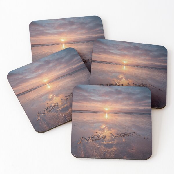 Item preview, New Light Written In Sand At Sunset designed and sold by chase-thewave.