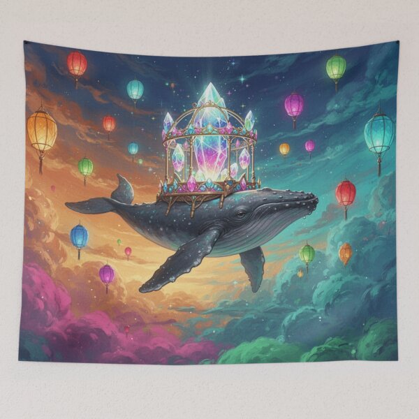 Item preview, Rainbow Sky Whale Carnival Fantasy designed and sold by Whispers of Light✨.