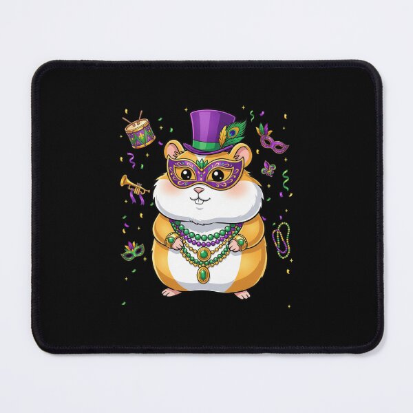Item preview, Mardi Gras Hamster Fun Lover designed and sold by CORJIDOG-ART.