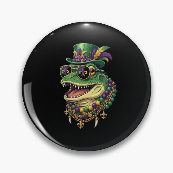 Item preview, Mardi Gras Gator Cool Character For Party designed and sold by CORJIDOG-ART.