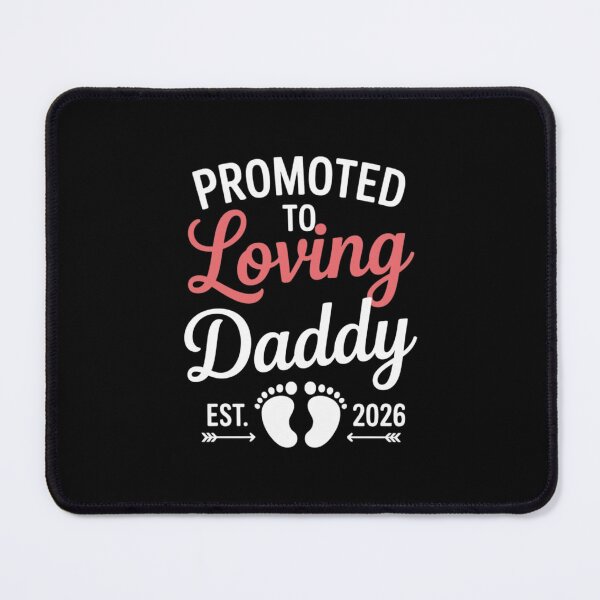 Item preview, Promoted To Loving Daddy Est 2026 New Dad Pregnancy Announcement designed and sold by CORJIDOG-ART.
