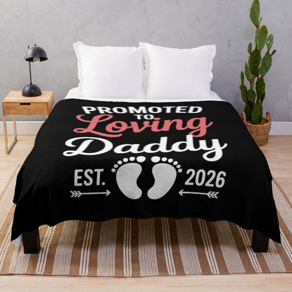 Item preview, Promoted To Loving Daddy Est 2026 New Dad Pregnancy Announcement designed and sold by CORJIDOG-ART.