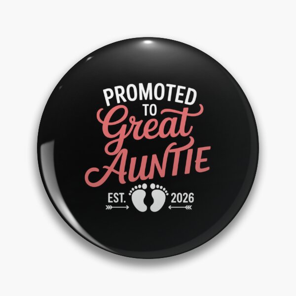 Item preview, Promoted To Great Auntie Est 2026 Baby Announcement designed and sold by CORJIDOG-ART.