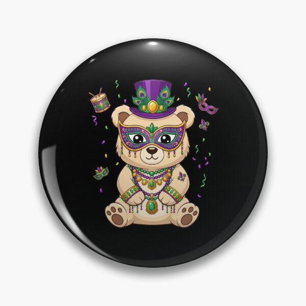 Item preview, Mardi Gras Bear New Orleans Carnival designed and sold by CORJIDOG-ART.
