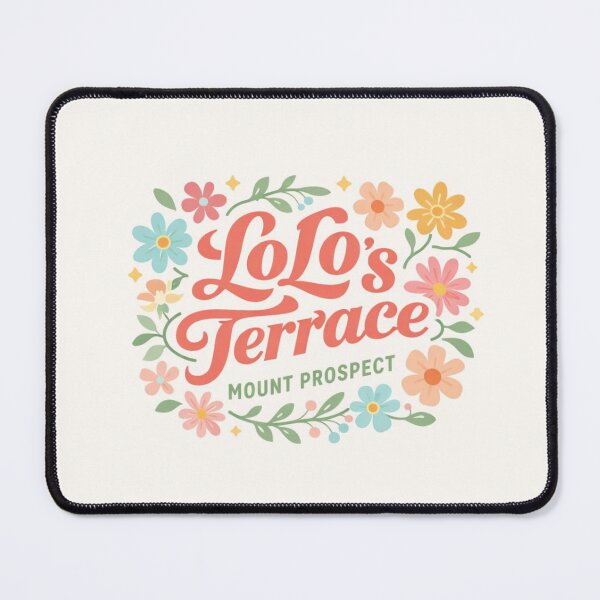 Item preview, LoLo's Terrace floral logo for Mount Prospect designed and sold by Rue Market.
