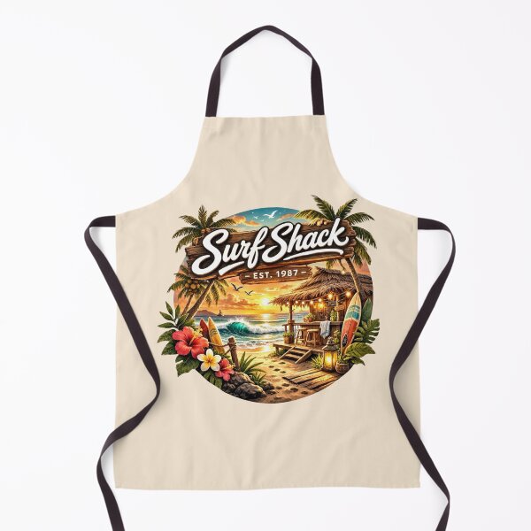 Item preview, Surf Shack Tropical Beach Sunset designed and sold by Myra365Art.