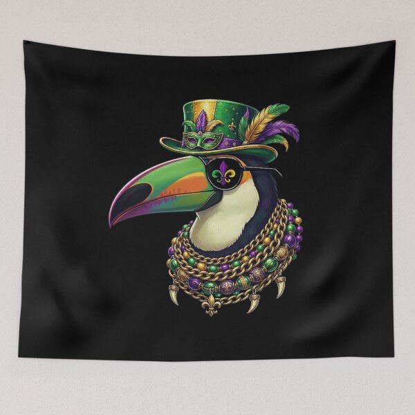 Item preview, Mardi Gras Toucan King designed and sold by CORJIDOG-ART.