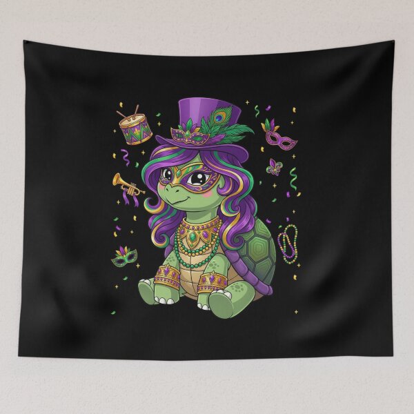 Item preview, Mardi Gras Turtle Queen designed and sold by CORJIDOG-ART.