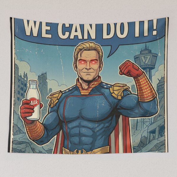 Item preview, Homelander "We Can Do It!" Vintage Propaganda Poster designed and sold by LiteTH.