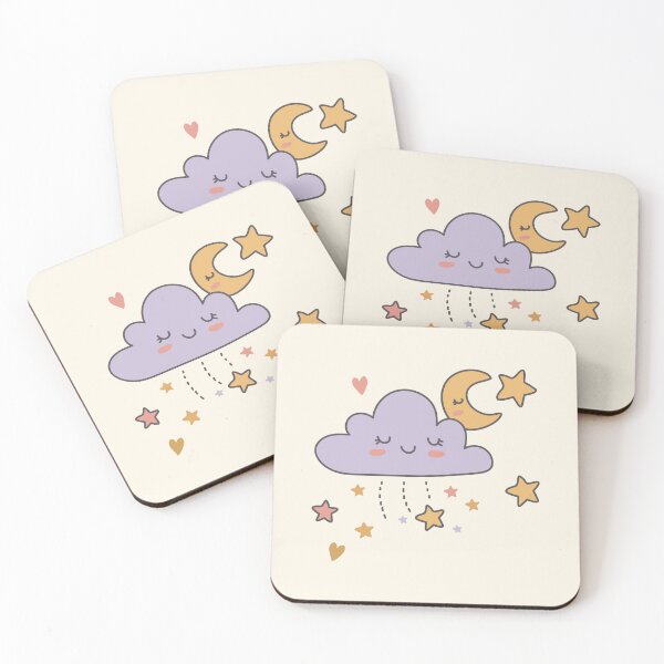 Item preview, Sleepy Purple Cloud and Crescent Moon Celestial Dreamscape designed and sold by risingrocket.