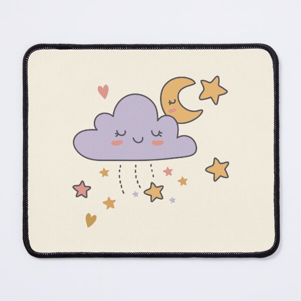 Item preview, Sleepy Purple Cloud and Crescent Moon Celestial Dreamscape designed and sold by risingrocket.