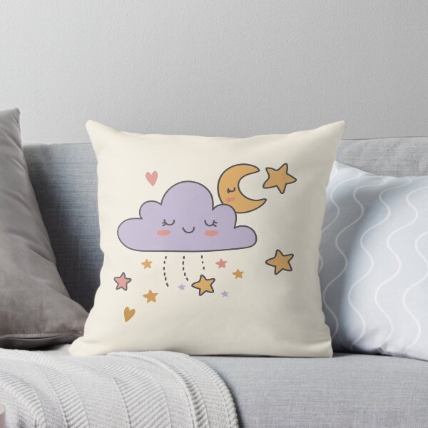 Item preview, Sleepy Purple Cloud and Crescent Moon Celestial Dreamscape designed and sold by risingrocket.