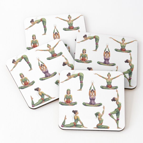 Item preview, Yoga Pose Sequence Illustration designed and sold by Teenidesign .