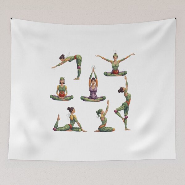 Item preview, Yoga Pose Sequence Illustration designed and sold by Teenidesign .