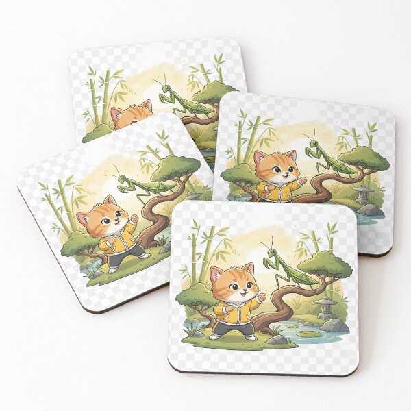 Item preview, cat martial arts designed and sold by DUMBYSTIKEY.
