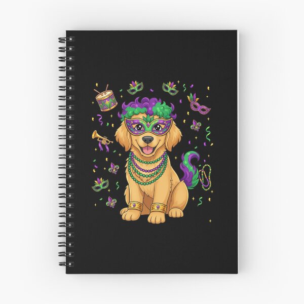 Item preview, Mardi Gras Golden Retriever Dog designed and sold by CORJIDOG-ART.