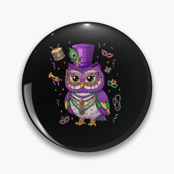 Item preview, Mardi Gras Owl Masquerade New Orleans Celebration designed and sold by CORJIDOG-ART.