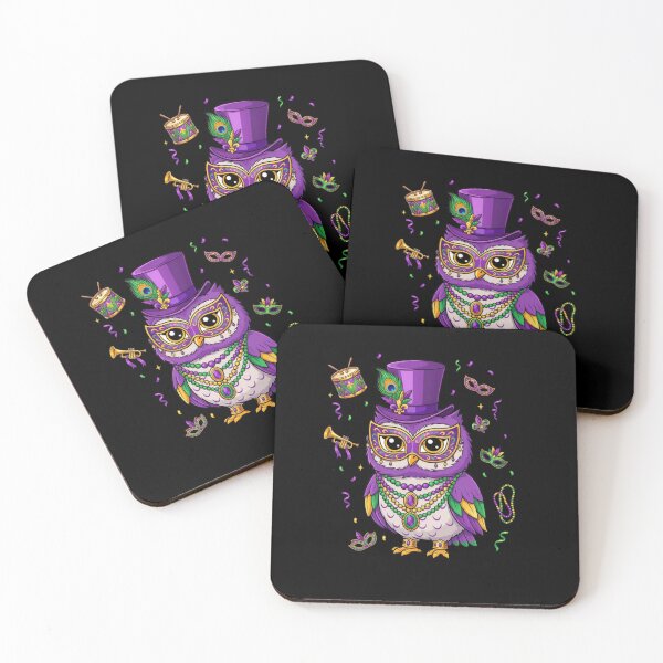 Item preview, Mardi Gras Owl Masquerade New Orleans Celebration designed and sold by CORJIDOG-ART.