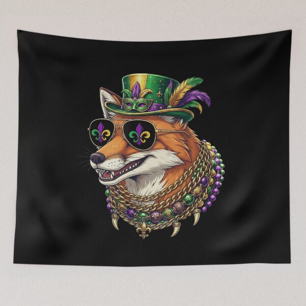Item preview, Mardi Gras Fox King designed and sold by CORJIDOG-ART.