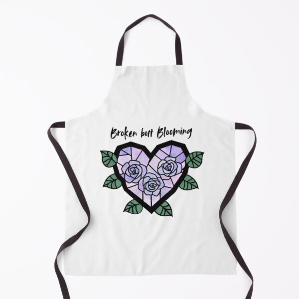 Item preview, Broken but Blooming Stained Glass Heart designed and sold by PettyPotion33.