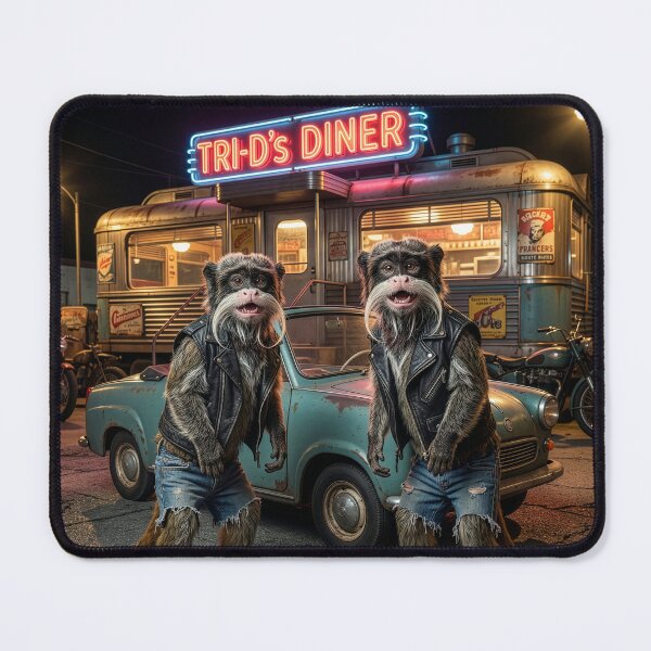 Item preview, Emperor Tamarin Monkeys Stop in for Raspberry Crepes designed and sold by Tridentulus.