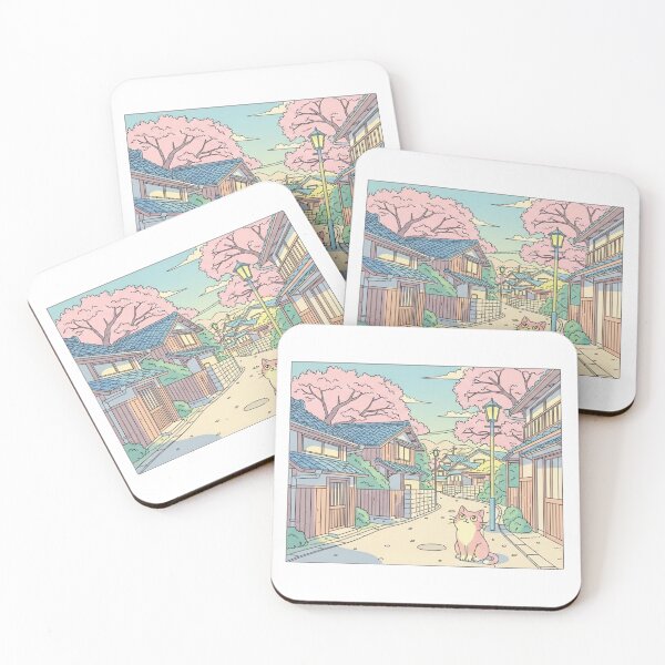 Item preview, a kitten in the middle of a Japanese street designed and sold by Only Words.