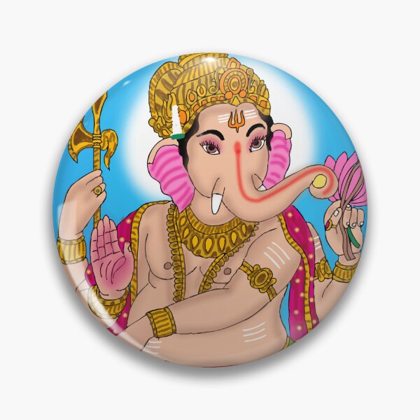 Item preview, Divine Lord Ganesha Artwork – Sacred Hindu God Illustration designed and sold by Harshit_Digital_Arts.