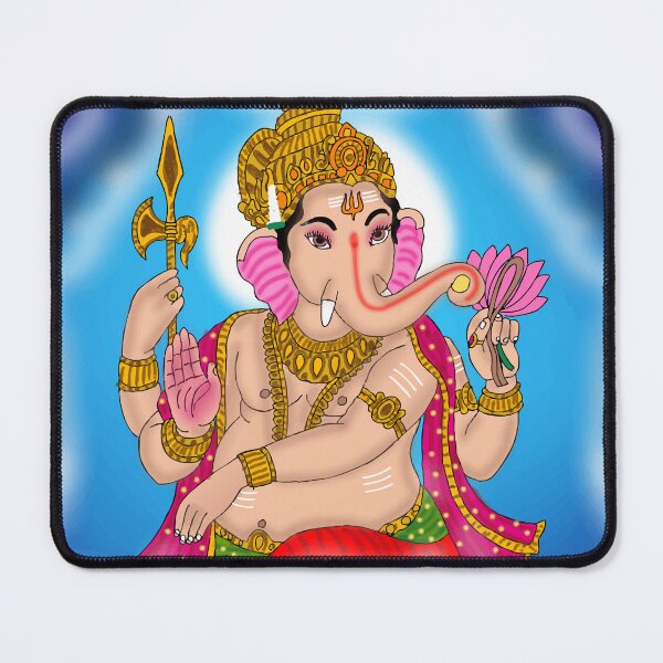 Item preview, Divine Lord Ganesha Artwork – Sacred Hindu God Illustration designed and sold by Harshit_Digital_Arts.