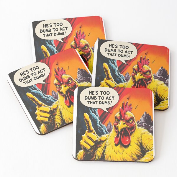 Item preview, Bold Comic Chicken Art – Dramatic Sarcastic Quote, Graphic Novel Style Statement  designed and sold by ChloeDesigns401.